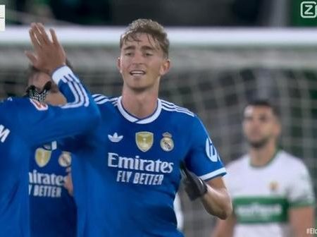 赫伊森斬獲皇馬生涯首球——本季西甲最年輕進球後衛