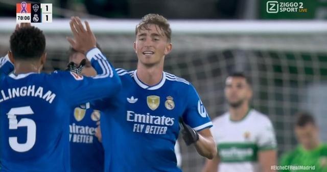 赫伊森斬獲皇馬生涯首球——本季西甲最年輕進球後衛