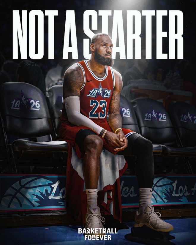 老詹全明星神話中斷？西部第9無緣首發　21年紀錄正式畫上句號